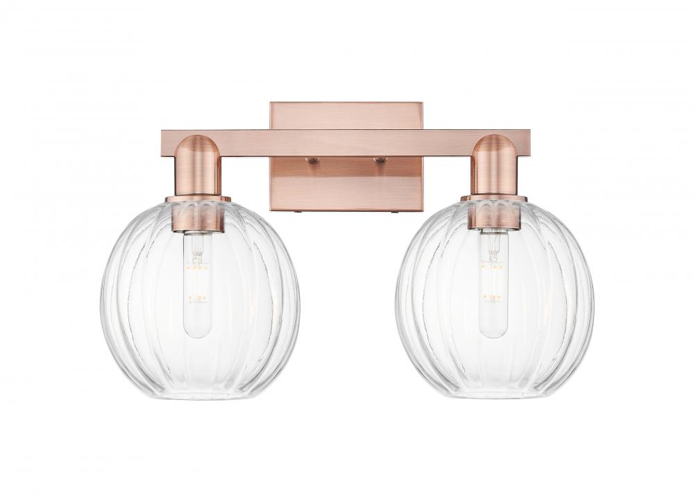 Preston - 2 Light - 16 inch - Polished Chrome - Bath Vanity Light