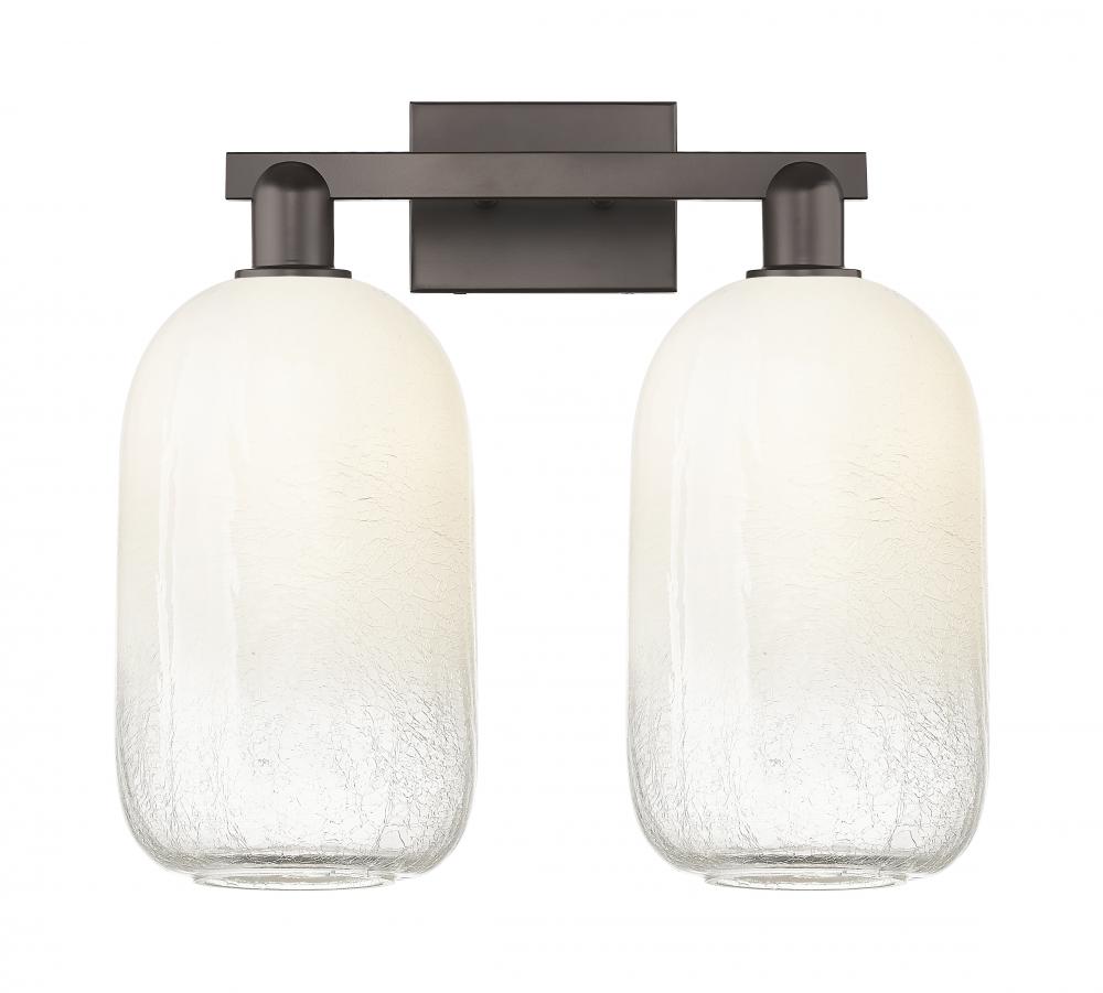 Brookhaven Cloche - 2 Light - 16 inch - Oil Rubbed Bronze - Bath Vanity Light