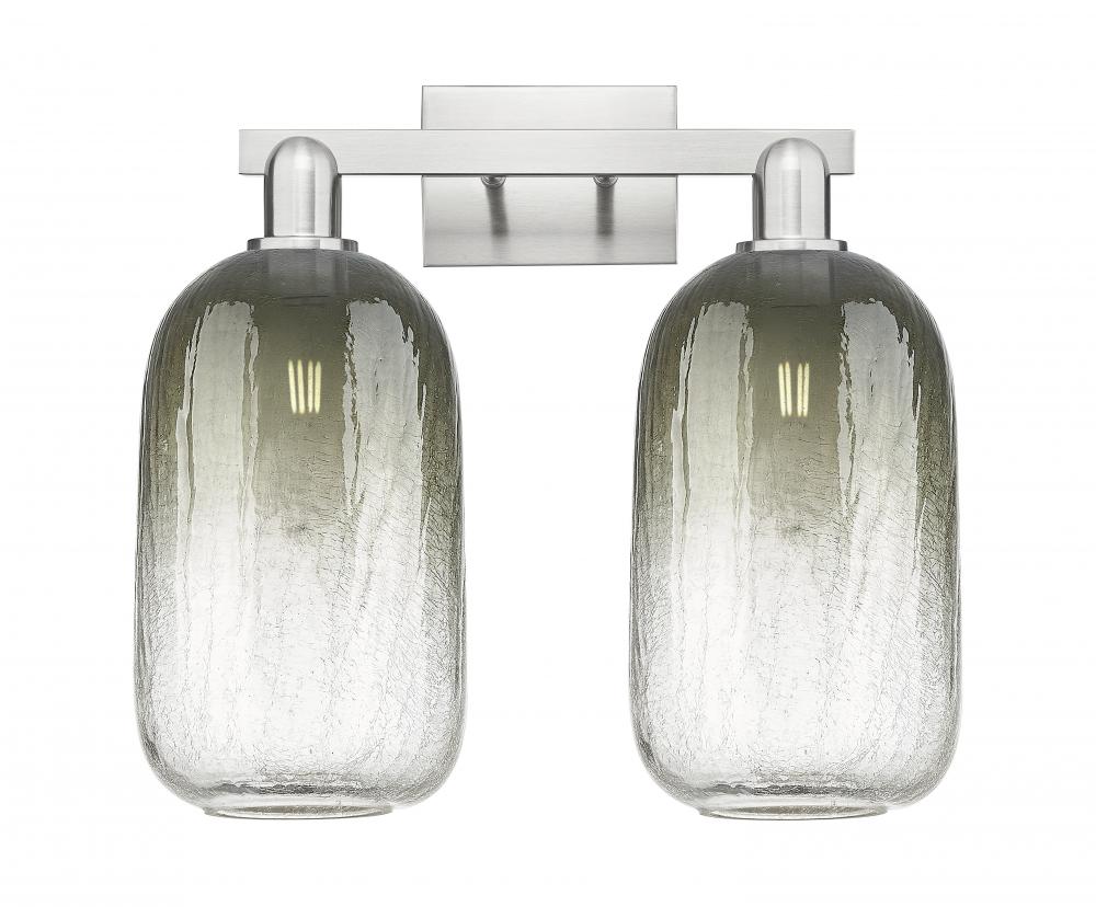 Brookhaven Cloche - 2 Light - 16 inch - Brushed Satin Nickel - Bath Vanity Light