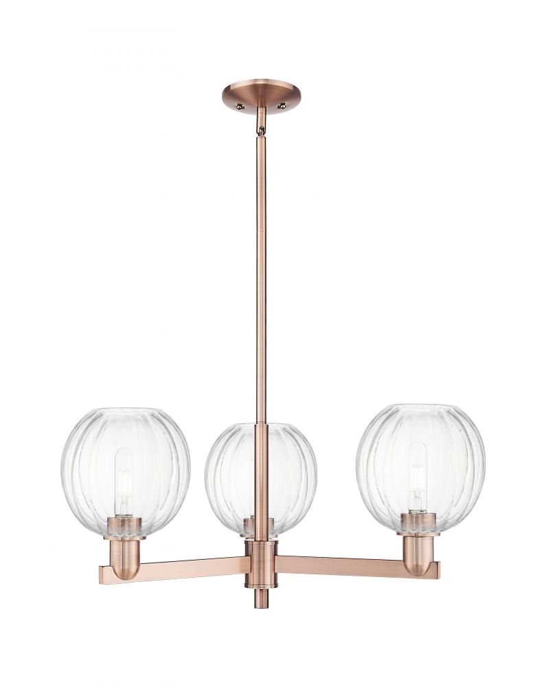 Preston Globe - 3 Light - 18 inch - Antique Copper - Flush Mount