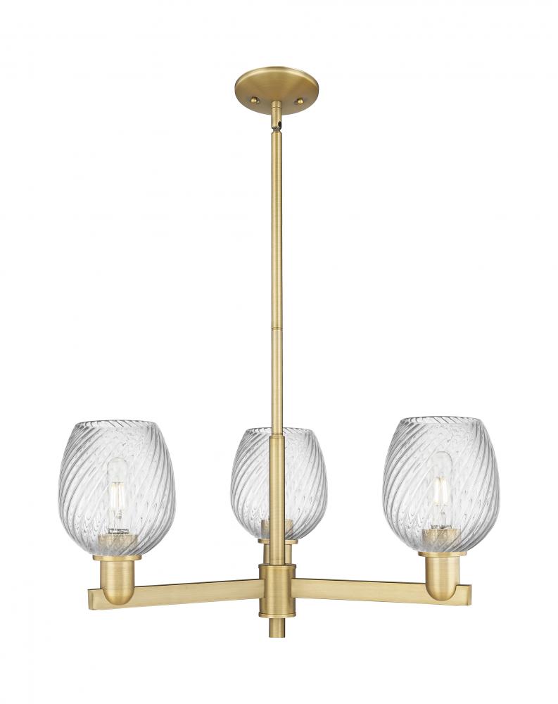 Salina - 3 Light - 28 inch - Antique Copper - Stem hung - Flush Mount
