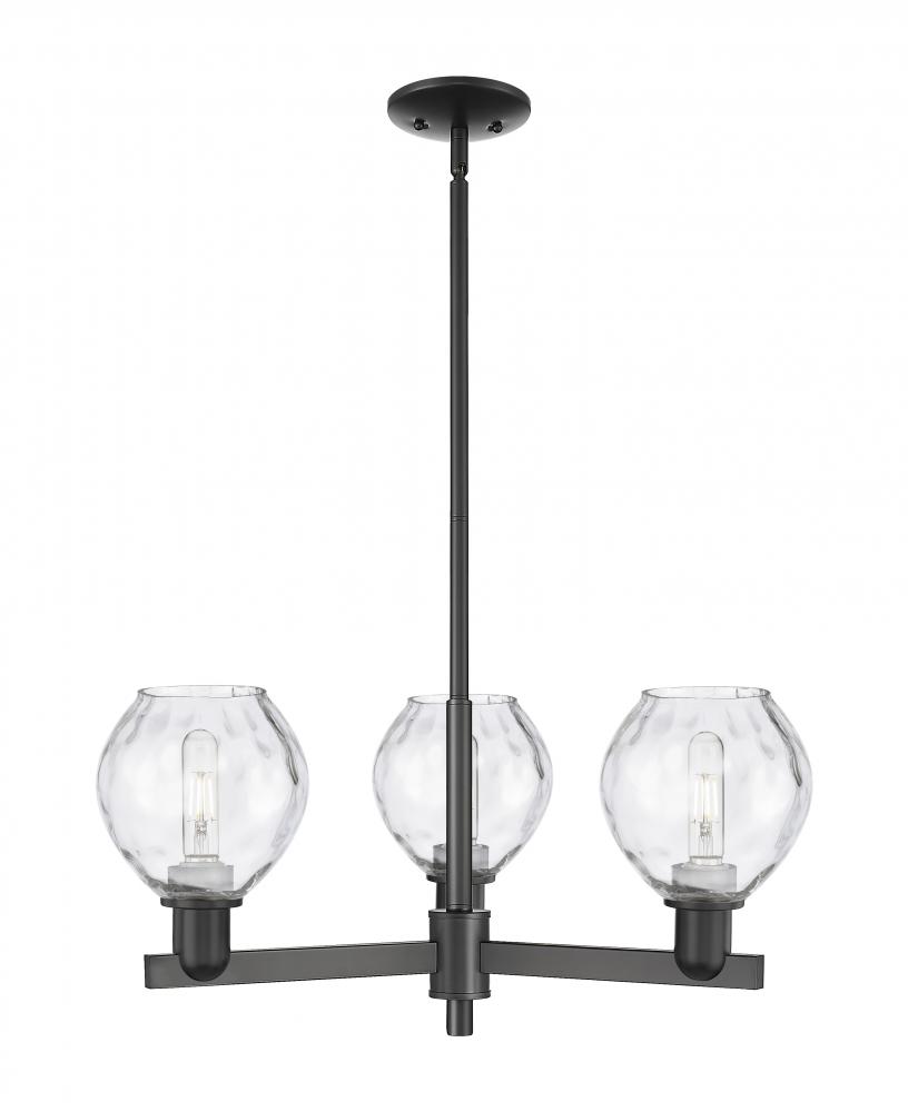 Waverly - 3 Light - 28 inch - Antique Copper - Stem hung - Flush Mount