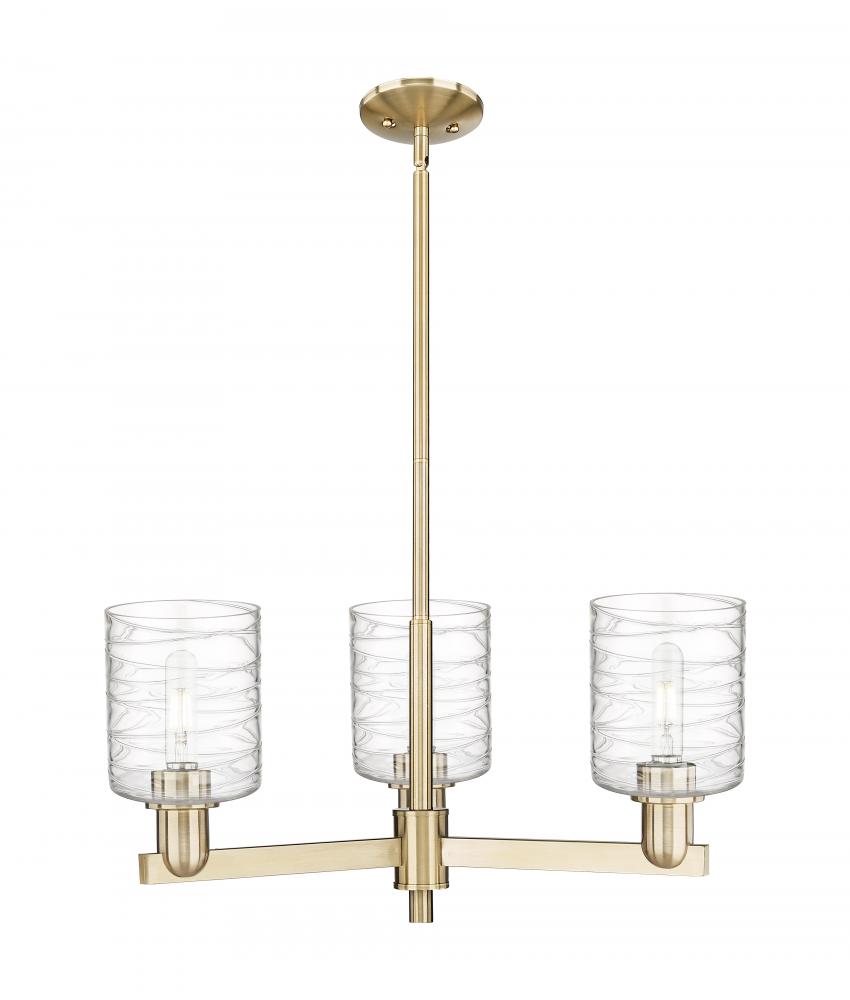 Cobbleskill - 3 Light - 27 inch - Champagne Bronze - Stem hung - Flush Mount