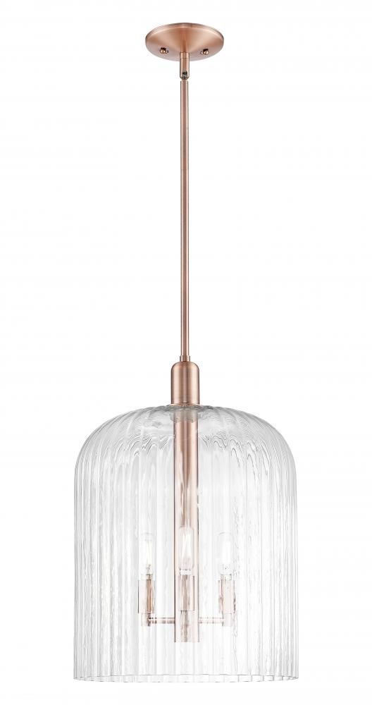 Bridal Veil - 1 Light - 12 inch - Antique Copper - Mini Pendant