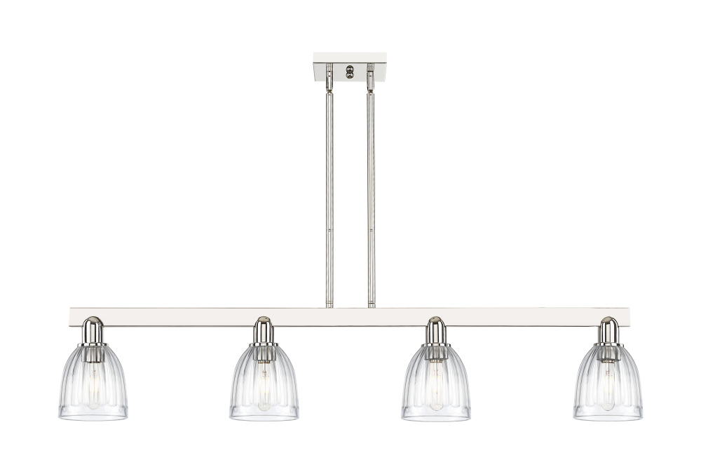 Brookfield - 4 Light - 49 inch - Polished Nickel - Stem hung - Island Light