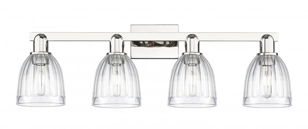 Brookfield - 4 Light - 33 inch - Satin Gold - Bath Vanity Light