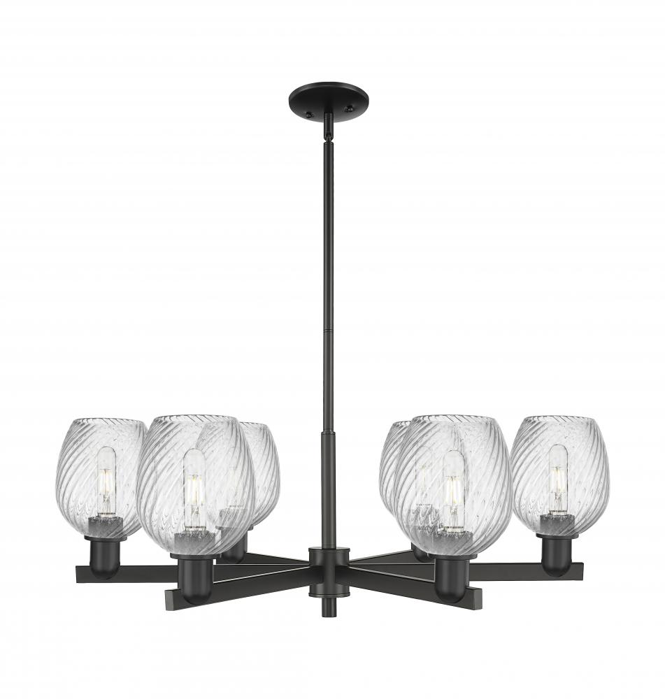 Salina - 6 Light - 36 inch - Satin Nickel - Stem hung - Chandelier