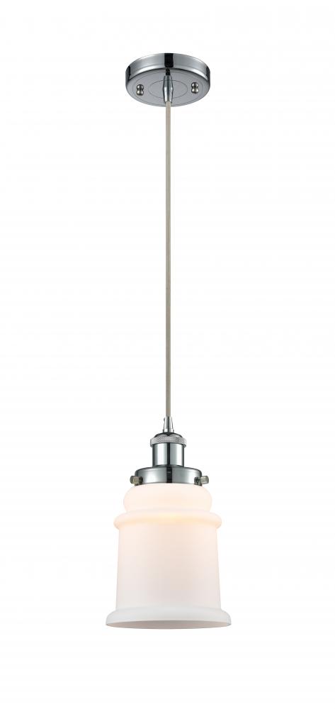 Canton - 1 Light - 6 inch - Polished Chrome - Cord hung - Mini Pendant