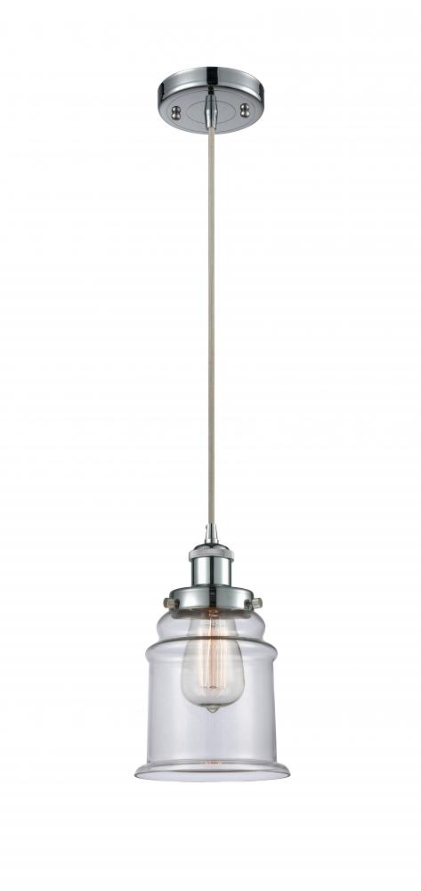 Canton - 1 Light - 6 inch - Polished Chrome - Cord hung - Mini Pendant