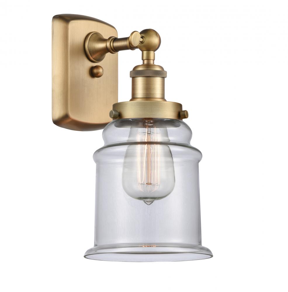 Canton - 1 Light - 6 inch - Brushed Brass - Sconce