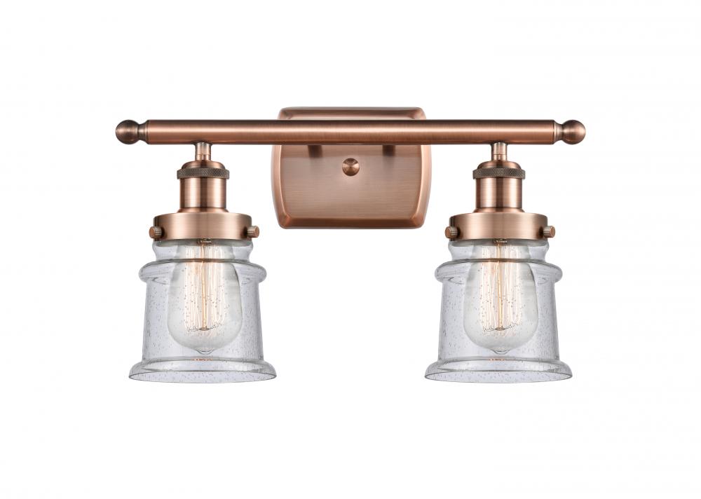 Canton - 2 Light - 16 inch - Antique Copper - Bath Vanity Light