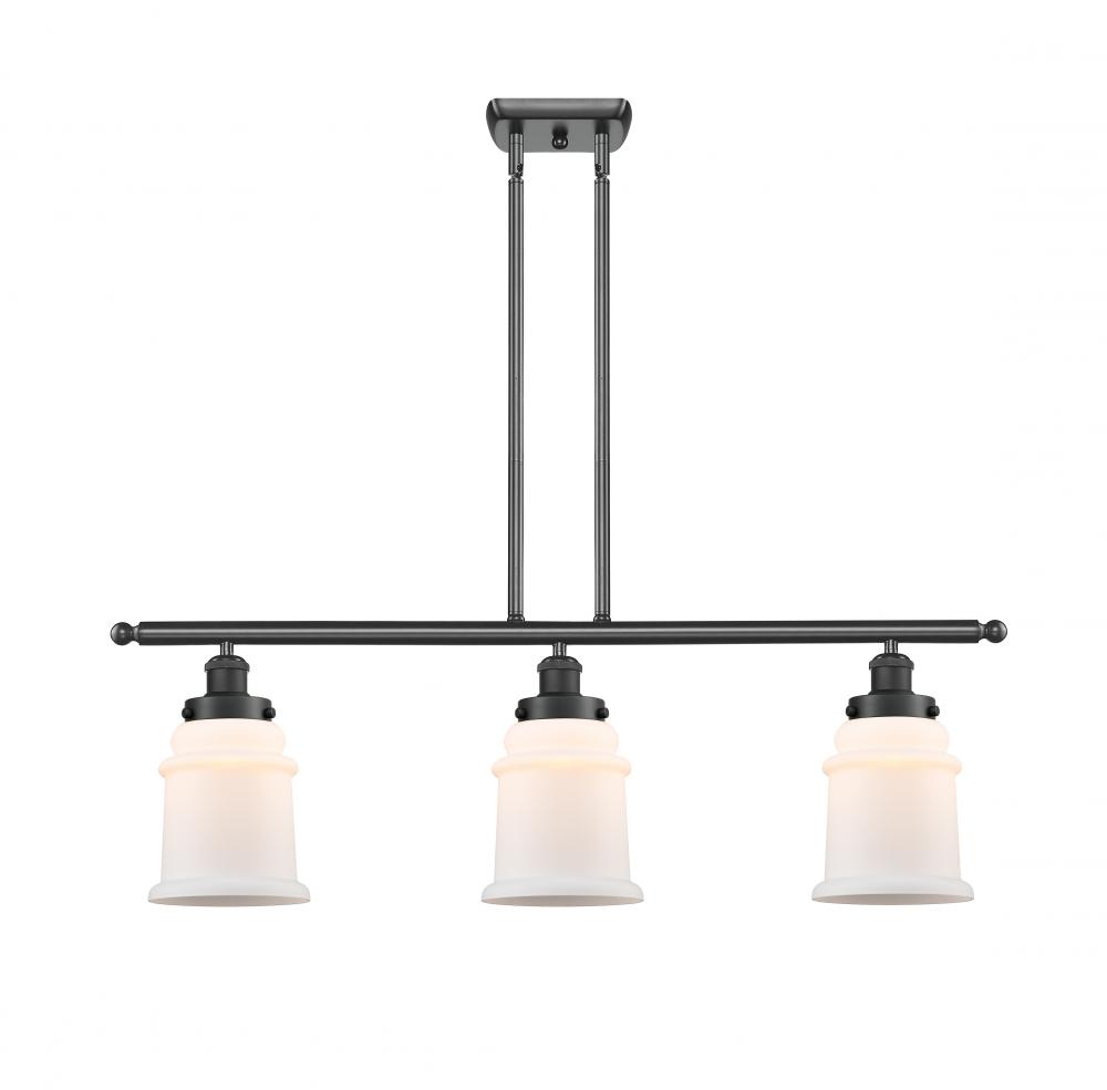 Canton - 3 Light - 36 inch - Matte Black - Stem Hung - Island Light