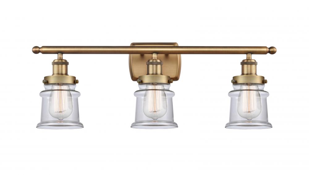 Canton - 3 Light - 26 inch - Brushed Brass - Bath Vanity Light