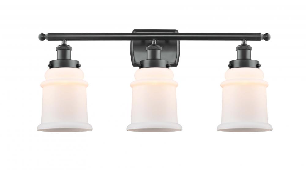 Canton - 3 Light - 26 inch - Matte Black - Bath Vanity Light