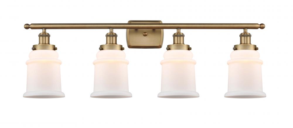 Canton - 4 Light - 36 inch - Brushed Brass - Bath Vanity Light