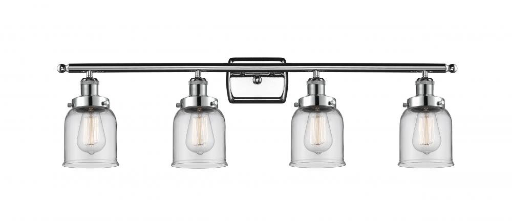 Bell - 4 Light - 36 inch - Polished Chrome - Bath Vanity Light