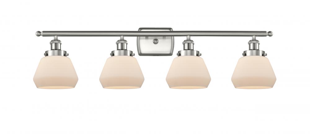 Fulton - 4 Light - 36 inch - Brushed Satin Nickel - Bath Vanity Light