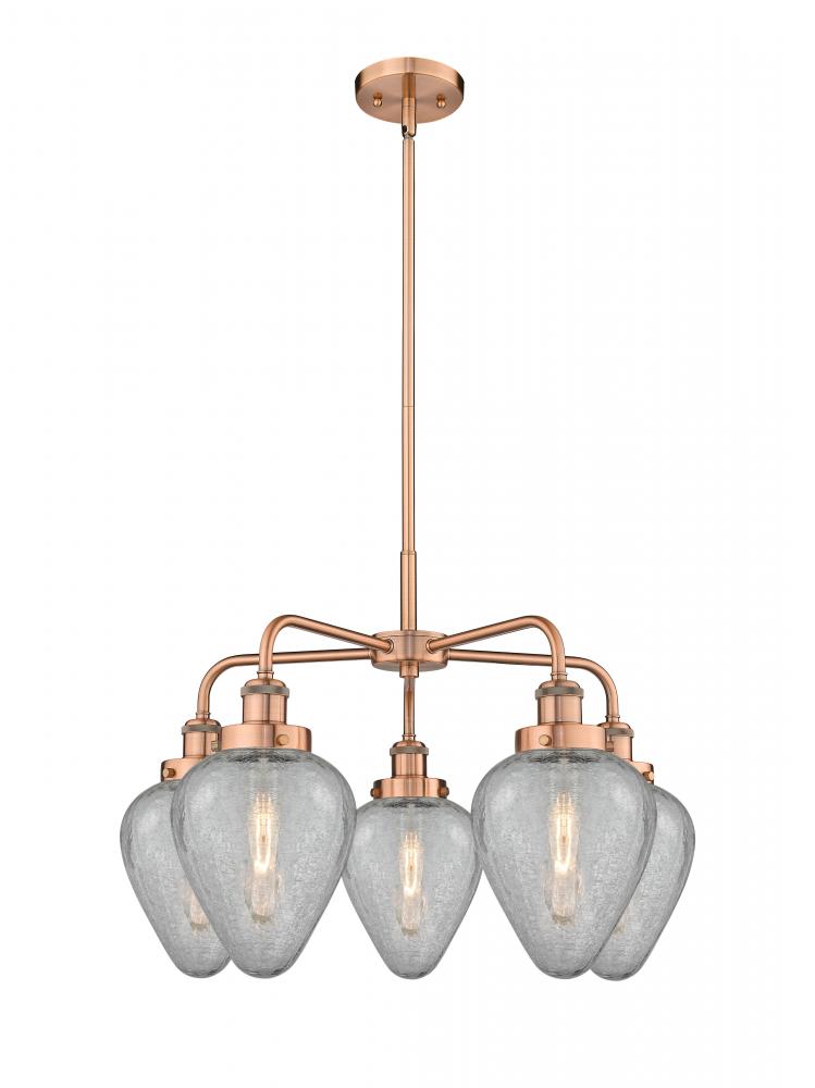 Geneseo - 5 Light - 25 inch - Antique Copper - Chandelier