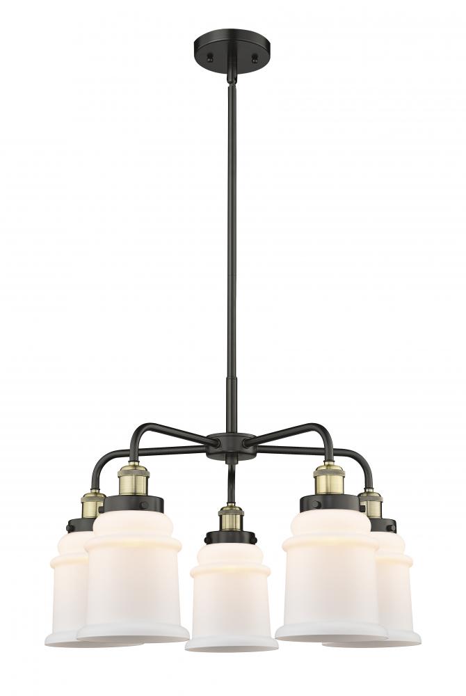 Canton - 5 Light - 25 inch - Black Antique Brass - Chandelier