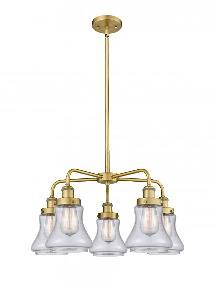 Bellmont - 5 Light - 25 inch - Brushed Brass - Chandelier