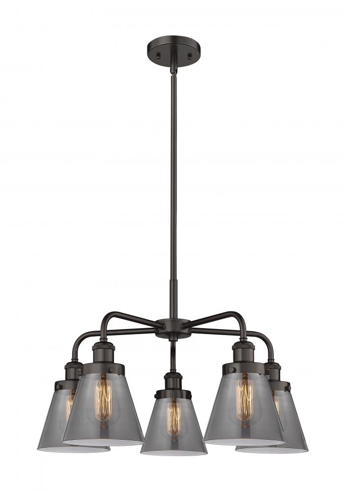 Cone - 5 Light - 25 inch - Oil Rubbed Bronze - Chandelier