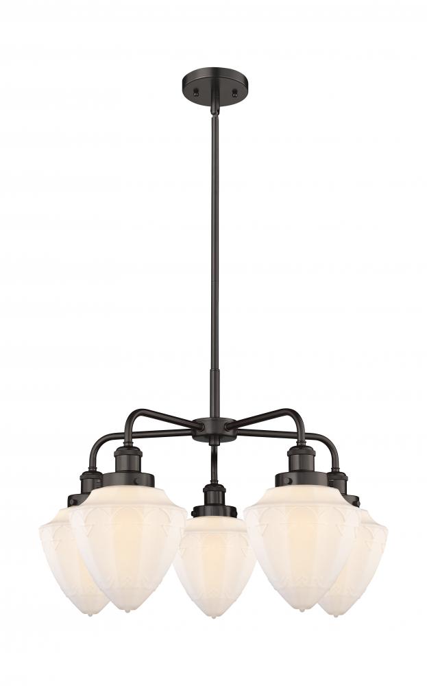 Bullet - 5 Light - 24 inch - Oil Rubbed Bronze - Chandelier