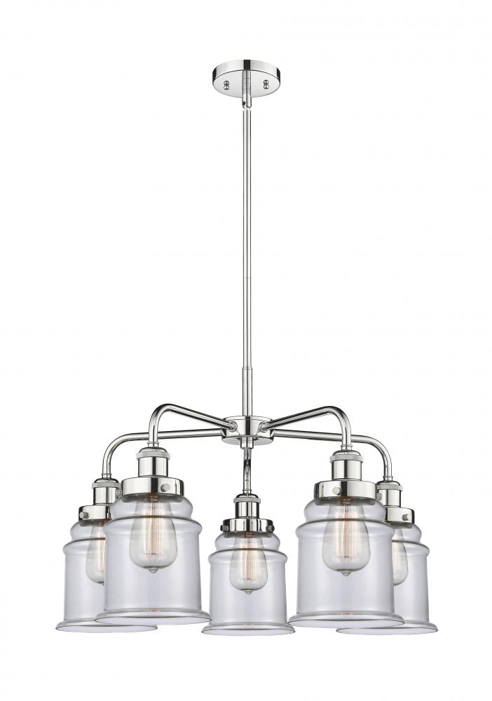 Canton - 5 Light - 25 inch - Polished Chrome - Chandelier