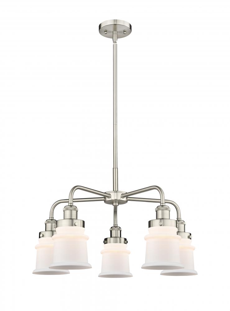 Canton - 5 Light - 24 inch - Satin Nickel - Chandelier