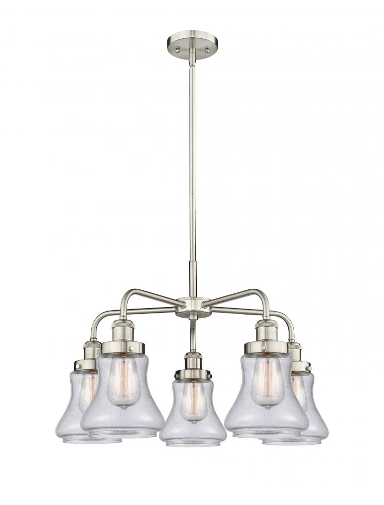 Bellmont - 5 Light - 25 inch - Satin Nickel - Chandelier