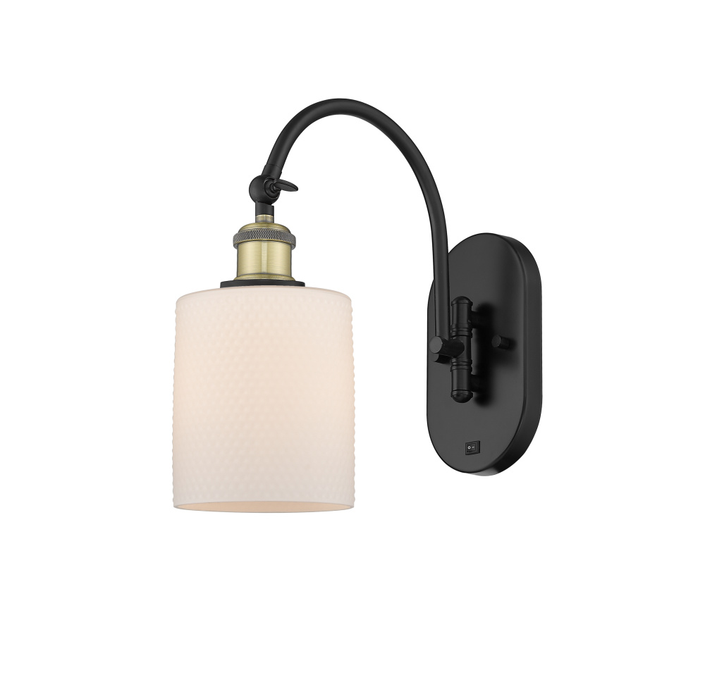 Cobbleskill - 1 Light - 5 inch - Black Antique Brass - Adjustable - Sconce