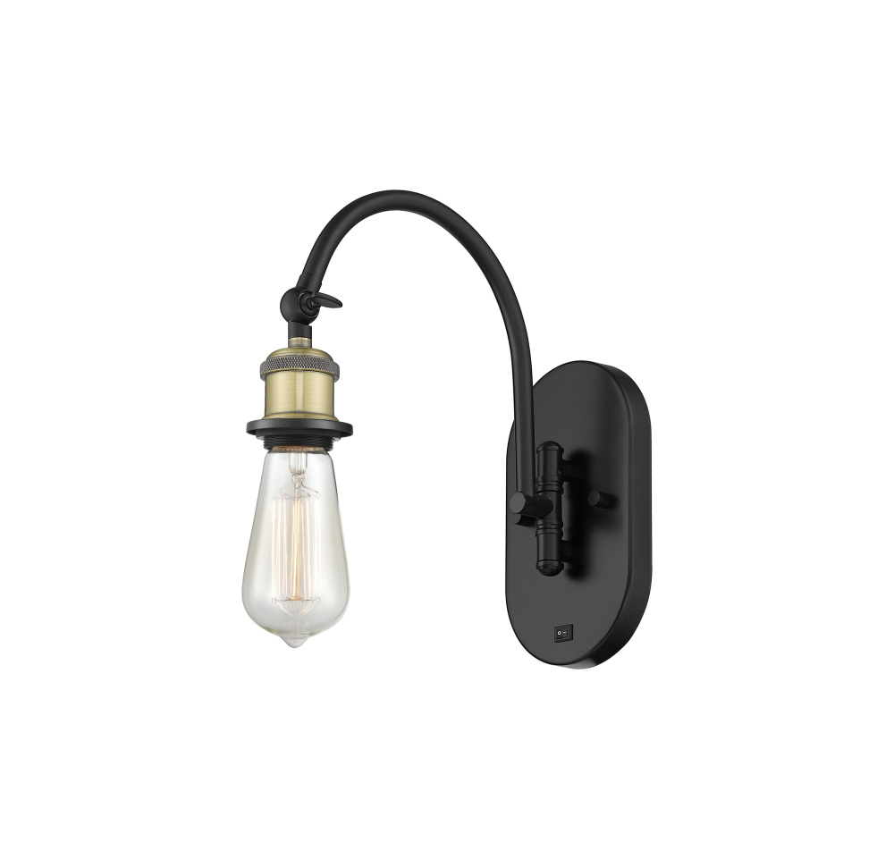 Halophane - 1 Light - 5 inch - Black Antique Brass - Adjustable Swing Arm