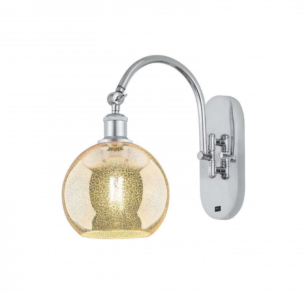 Athens - 1 Light - 8 inch - Polished Chrome - Sconce