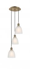 Innovations Lighting 113B-3P-AB-G381 - Castile - 3 Light - 13 inch - Antique Brass - Cord Hung - Multi Pendant