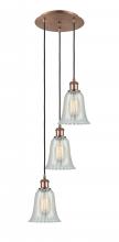 Innovations Lighting 113B-3P-AC-G2811 - Hanover - 3 Light - 13 inch - Antique Copper - Cord Hung - Multi Pendant