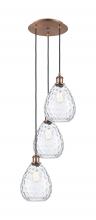 Innovations Lighting 113B-3P-AC-G372 - Waverly - 3 Light - 15 inch - Antique Copper - Cord Hung - Multi Pendant