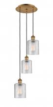 Innovations Lighting 113B-3P-BB-G112 - Cobbleskill - 3 Light - 12 inch - Brushed Brass - Cord Hung - Multi Pendant