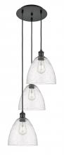 Innovations Lighting 113B-3P-BK-GBD-94 - Bristol - 3 Light - 16 inch - Matte Black - Cord Hung - Multi Pendant