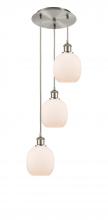 Innovations Lighting 113B-3P-SN-G101 - Belfast - 3 Light - 13 inch - Brushed Satin Nickel - Cord Hung - Multi Pendant