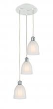 Innovations Lighting 113B-3P-WPC-G441 - Brookfield - 3 Light - 12 inch - White Polished Chrome - Cord Hung - Multi Pendant