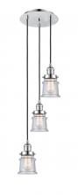 Innovations Lighting 113F-3P-PC-G184S - Canton - 3 Light - 12 inch - Polished Chrome - Cord hung - Multi Pendant