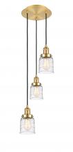 Innovations Lighting 113F-3P-SG-G513 - Bell - 3 Light - 12 inch - Satin Gold - Cord hung - Multi Pendant