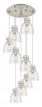 Innovations Lighting 119-410-1PS-SN-G412-8SDY - Newton Bell - 9 Light - 22 inch - Brushed Satin Nickel - Multi Pendant