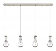 Innovations Lighting 124-451-1P-SN-G451-5CL - Owego - 4 Light - 49 inch - Brushed Satin Nickel - Linear Pendant