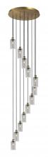 Innovations Lighting 126B-12P-BB-G434-7SM - Crown Point - 12 Light - 24 inch - Brushed Brass - Multi Pendant