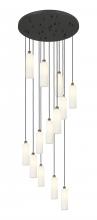 Innovations Lighting 132BK-B-13P-BB-G434-12WH - Crown Point - 13 Light - 32 inch - Brushed Brass - Multi Pendant