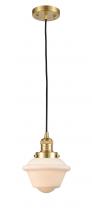 Innovations Lighting 201C-SG-G531 - Oxford - 1 Light - 7 inch - Satin Gold - Cord hung - Mini Pendant