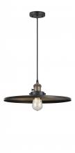 Innovations Lighting 201CSW-BAB-MFR-BK-16 - Appalachian - 1 Light - 16 inch - Black Antique Brass - Cord hung - Mini Pendant