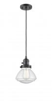 Innovations Lighting 201CSW-OB-G324 - Olean - 1 Light - 7 inch - Oil Rubbed Bronze - Cord hung - Mini Pendant