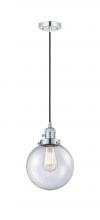 Innovations Lighting 201CSW-PC-G204-8 - Beacon - 1 Light - 8 inch - Polished Chrome - Cord hung - Mini Pendant