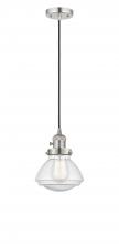 Innovations Lighting 201CSW-PN-G324 - Olean - 1 Light - 7 inch - Polished Nickel - Cord hung - Mini Pendant